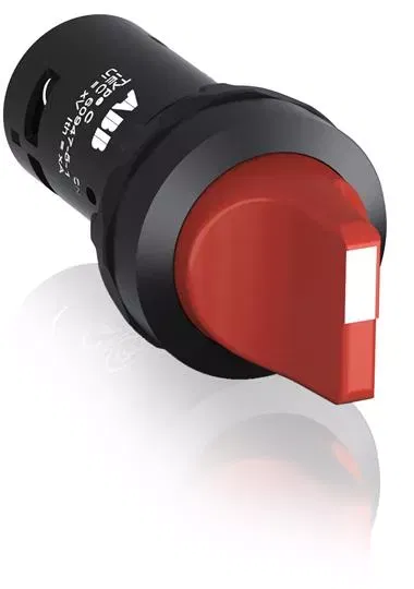 Переключатель 2-х поз. C2SS2-10R-10 1НО (90град.) с фикс. (черн. декоративное кольцо) красн. ABB 1SFA619201R1011