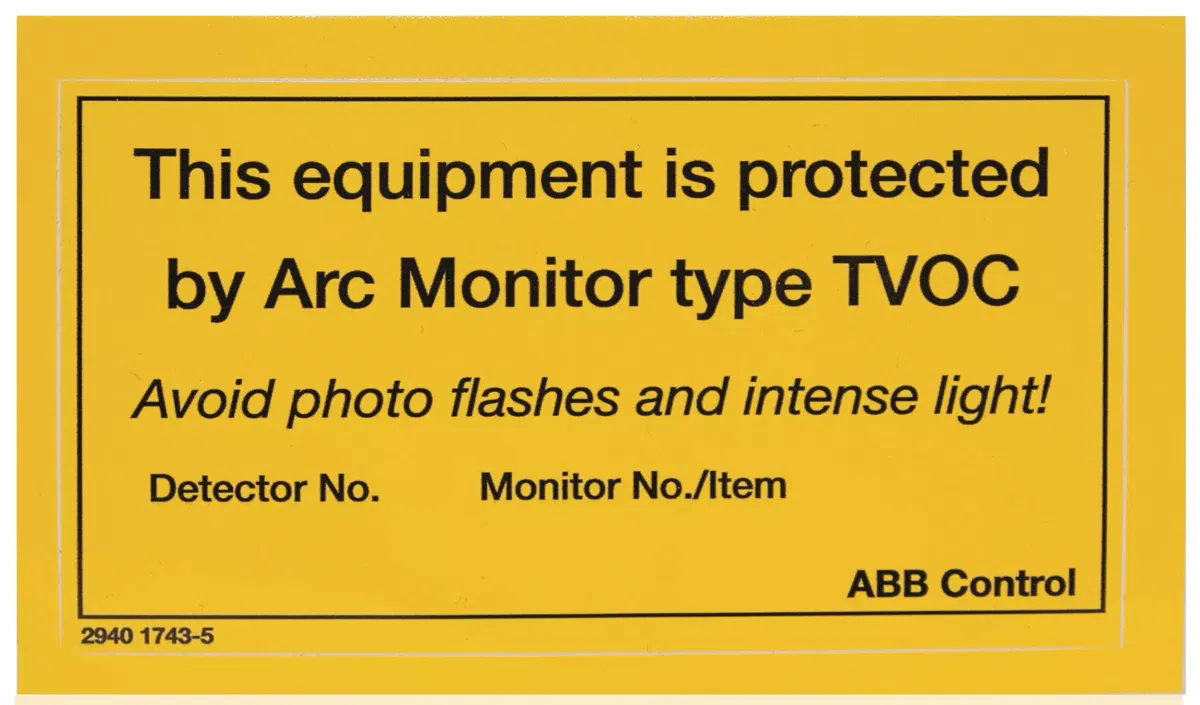 Шильдик информационный для TVOC-2 (уп.10шт) ABB 1SFA663005R1001
