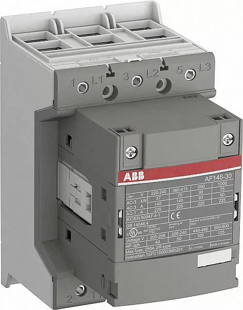 Контактор AF116-30-00-14 116А AC3 катушка 250-500В AC/DC ABB 1SFL427001R1400
