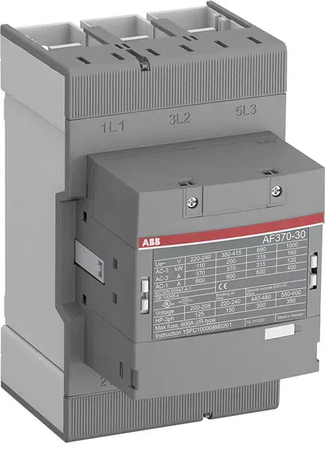 Контактор AF370-30-00-14 370А AC3 катушка 250-500В AC/DC ABB 1SFL607002R1400