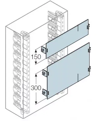 Плата модульная H=150мм для шкафов Gemini (размер 1) ABB 1SL0296A00