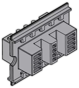 Держатель шины медной L=75мм (24шт) 1STQ007427A0000 ABB