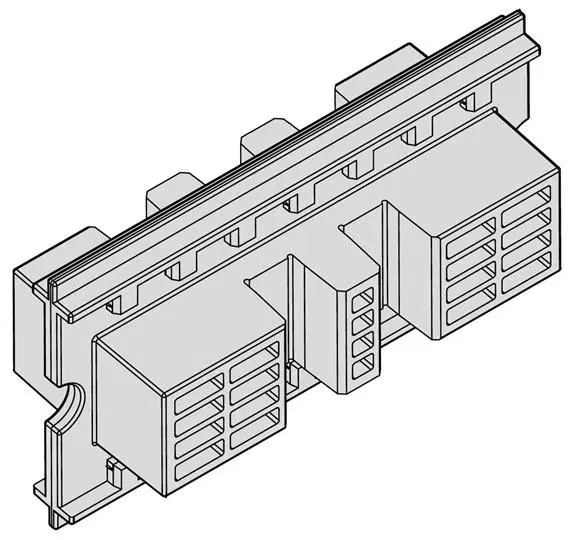 Держатель шины медной L=100мм (24шт) 1STQ007428A0000 ABB