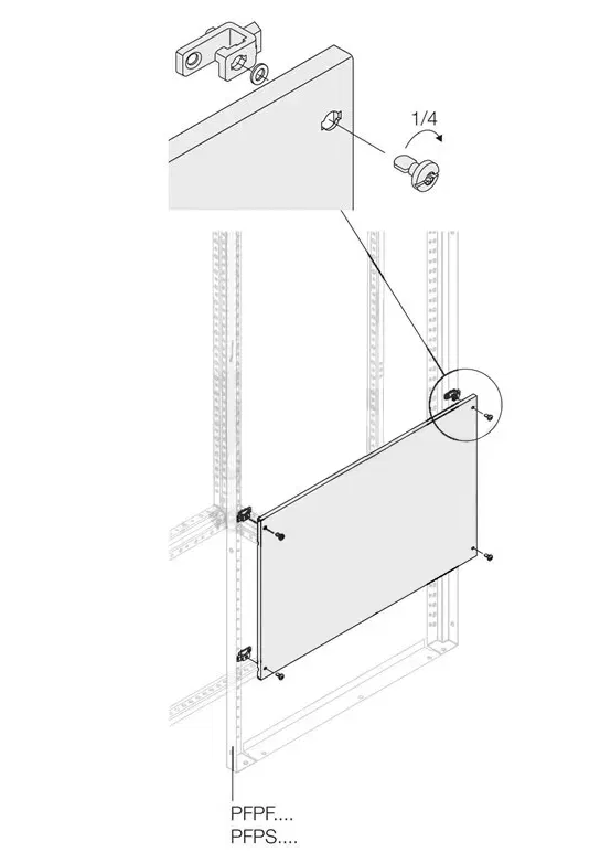 Панель глухая H=200мм W=400мм 1STQ007468A0000 ABB