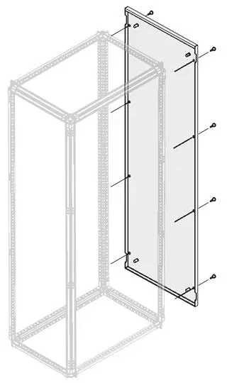 Панель боковая IP30/40 H=1800мм D=200мм 1STQ007607A0000 ABB