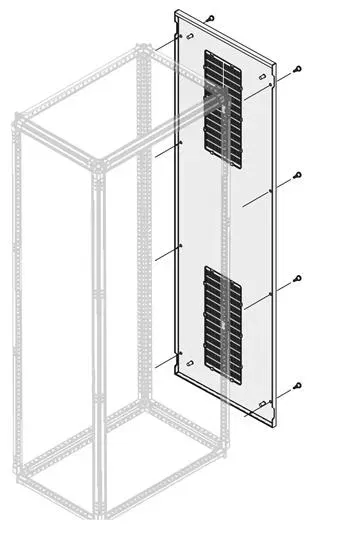 Панель боковая вент. IP30 H=1800мм D=750мм ABB 1STQ007635A0000