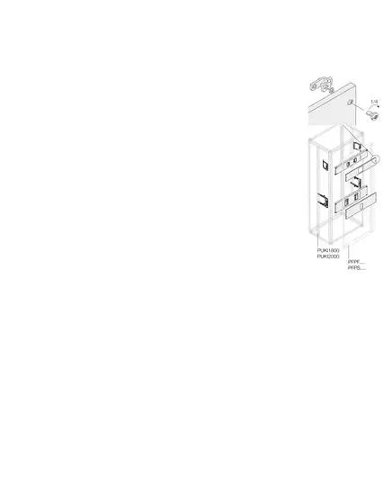 Комплект XT2 3/4P PLUG поворот. рук. W=400мм ABB 1STQ007785A0000
