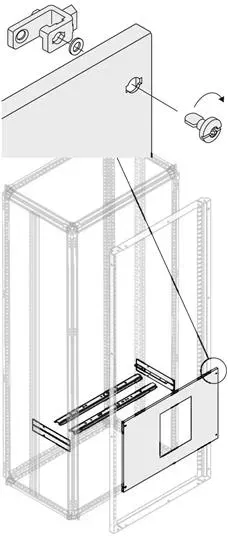 Комплект E1.2 3/4P FIX .блок. W=600мм 1STQ008151A0000 ABB