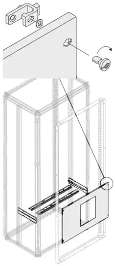 Комплект верт.E1.2 3/4P FIX-INT. W=800мм 1STQ008188A0000 ABB