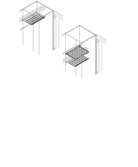 Перегородка горизонт. W=400мм D=900мм ABB 1STQ008578A0000