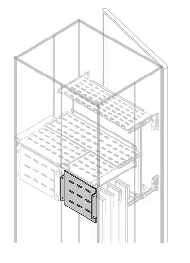 Перегородка верт. задняя H=175мм W=800мм ABB 1STQ008784A0000