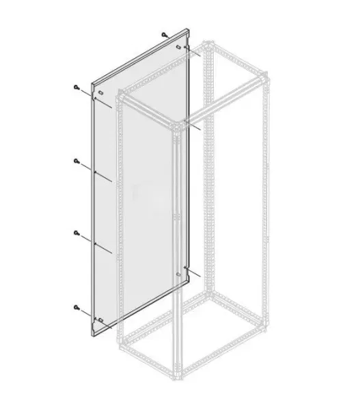 Панель задняя IP30/40 H=2000мм D=250мм ABB 1STQ009381A0000