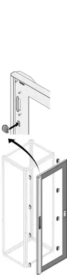 Дверь со стеклом IP40H=1800мм W=750мм ABB 1STQ009397A0000