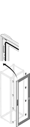 Дверь со стеклом IP40,H=1800 мм;W=500 мм 1STQ009415A0000 ABB