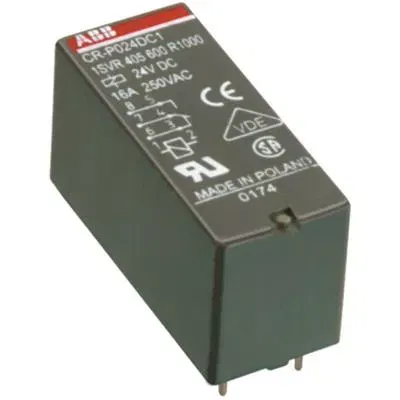 Реле CR-P230AC2 230B AC 2ПК(8А) 1SVR405601R3000 ABB