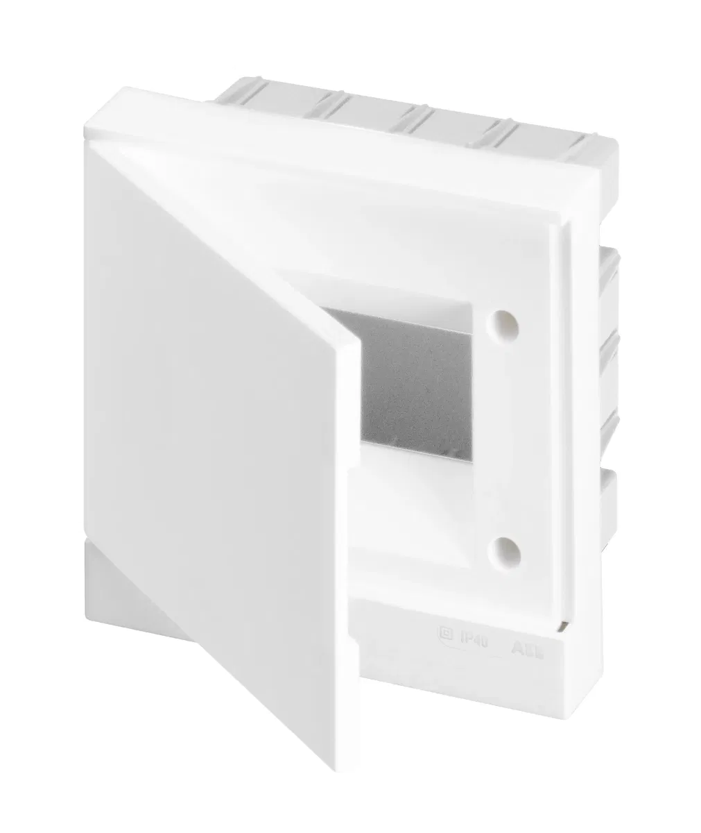 Бокс в нишу Basic E 6М бел. непрозр. дверь (с клемм) ABB 1SZR004002A1102