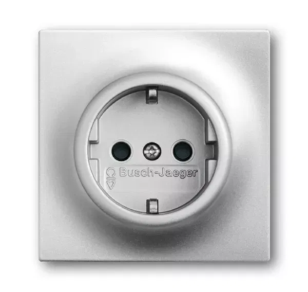 Механизм розетки 1-м Impuls серебр. метал. ABB 2013-0-5275