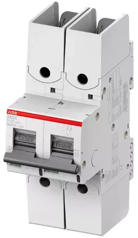 Выключатель автоматический модульный 2п D 63А 50кА S802S R ABB 2CCS862002R0631
