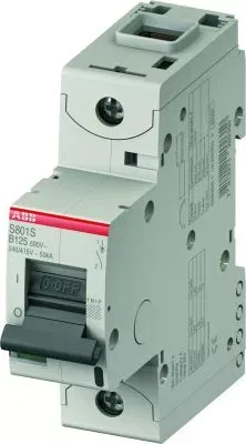 Выключатель автоматический модульный 1п B 80А 25кА S801C ABB 2CCS881001R0805