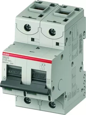 Выключатель автоматический модульный 2п D 63А 18кА S802C ABB 2CCS882001R0631