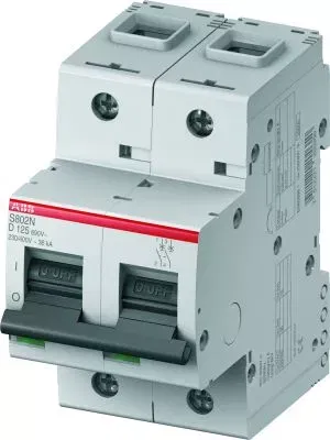 Выключатель автоматический модульный 2п D 20А S802N ABB 2CCS892001R0201