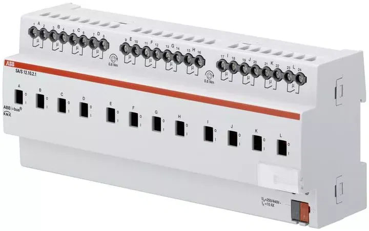 Выход бинарный 12-кан. SA/S 12.10.2.1 с ручным упр. 10А MDRC ABB 2CDG110158R0011