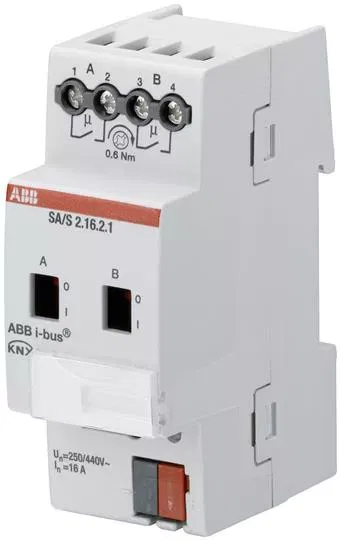 Выход бинарный 2-кан. SA/S 2.16.2.1 с ручным упр. 16А MDRC ABB 2CDG110159R0011