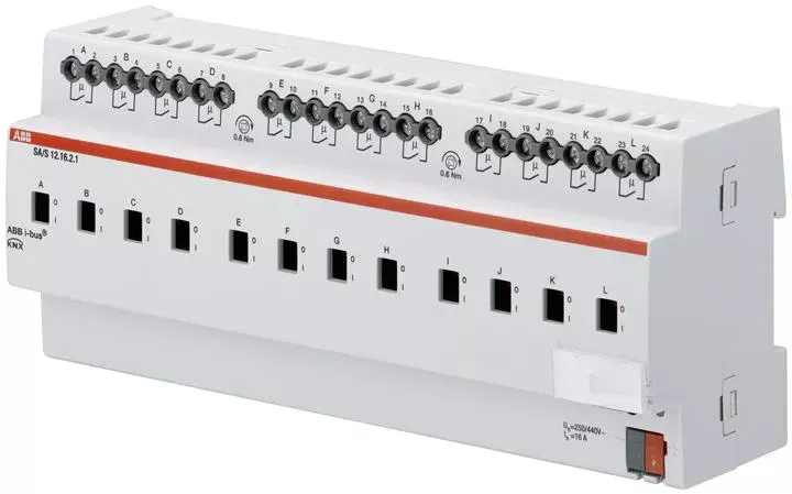 Выход бинарный 12-кан. SA/S 12.16.2.1 с ручным упр. 16А MDRC ABB 2CDG110162R0011