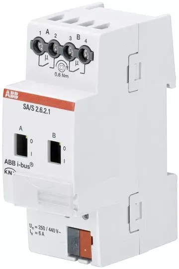 Выход бинарный 2-кан. SA/S 2.6.2.1 с ручным упр. 6А MDRC черн. ABB 2CDG110180R0011
