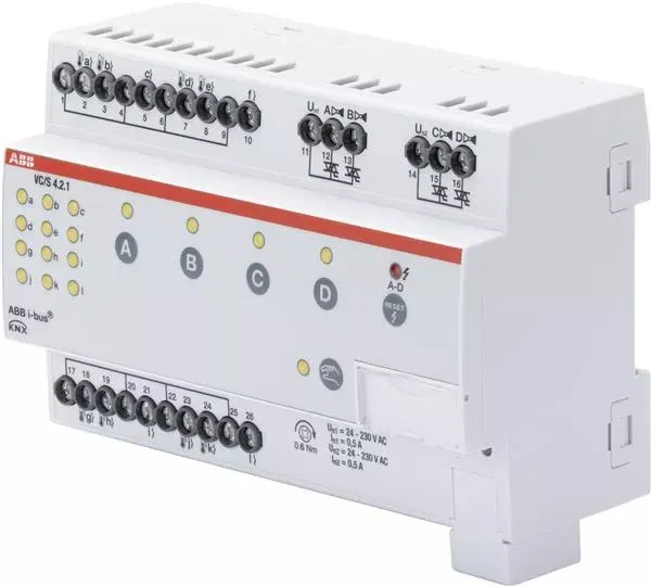 Контроллер VC/S4.2.1 управления приводами клапанов 4-кан. ABB 2CDG110217R0011