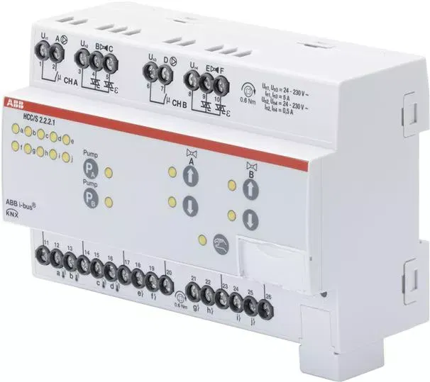 Контроллер HCC/S2.2.2.1 распред. узла с 3х точечным управлением 2-кан. ABB 2CDG110221R0011