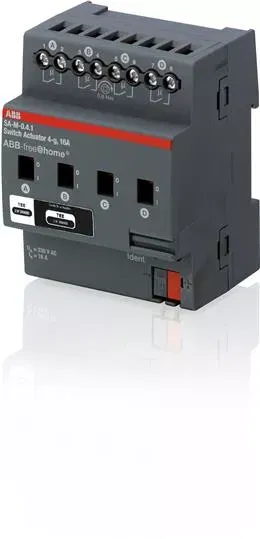 SA-M-0.4.1 Активатор релейный free@home, 4-канальный, 16А 2CDG510006R0011 ABB
