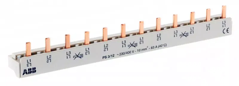 Шина 3ф. к.12мод.63А PS3/12 2CDL230001R1012 ABB