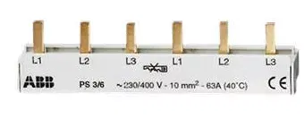 Шина 3ф. к.6мод.63А PS3/6 2CDL231001R1006 ABB