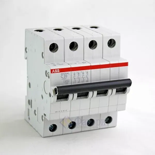 Выключатель автоматический модульный 4п C 50А 6кА SH204 ABB 2CDS214001R0504