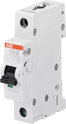 Выключатель автоматический модульный 1п K 1.6А 10кА S201M ABB 2CDS271001R0257