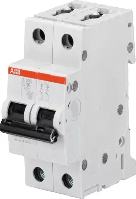 Выключатель автоматический модульный 2п D 50А 10кА S202M ABB 2CDS272001R0501