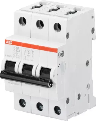 Выключатель автоматический модульный 3п Z 1.6А 10кА S203M ABB 2CDS273001R0258