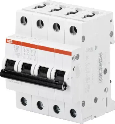 Выключатель автоматический модульный 4п C 2А 10кА S204M ABB 2CDS274001R0024