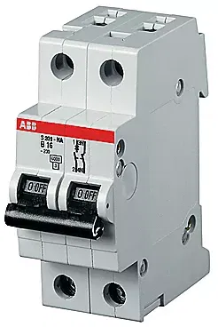 Выключатель автоматический модульный 2п (1P+N) K 1.6А 10кА S201P ABB 2CDS281103R0257