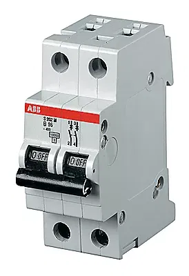 Выключатель автоматический модульный 2п D 63А 6кА S202 ABB 2CDS282001R0631