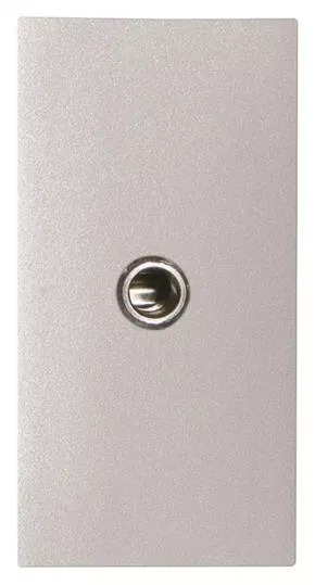 Механизм mini-jack 3.5мм разъема 1мод. Zenit серебр. ABB 2CLA215540N1301