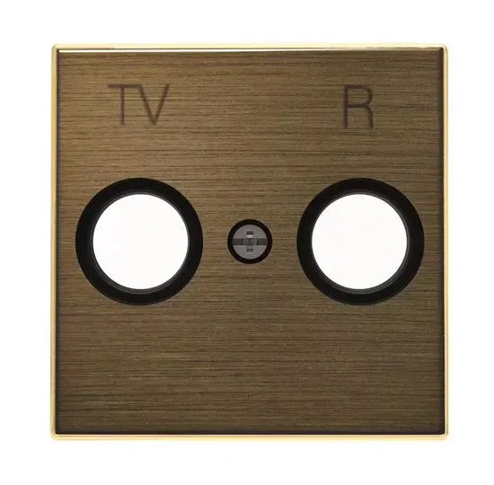Накладка для TV-R розетки, серия SKY, цвет античная латунь 2CLA855000A1201 ABB