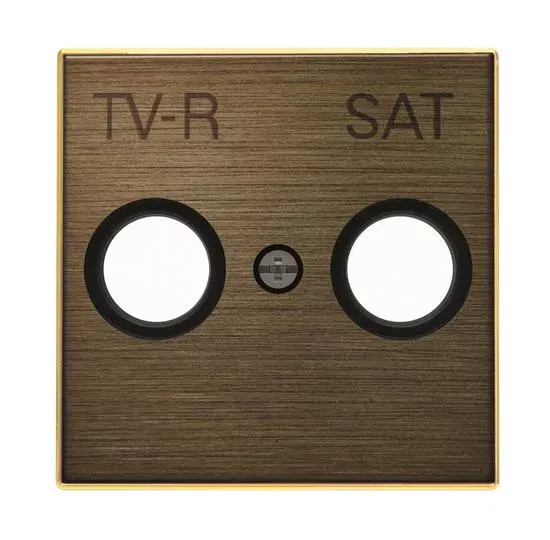 Накладка для TV-R-SAT розетки SKY античная латунь ABB 2CLA855010A1201
