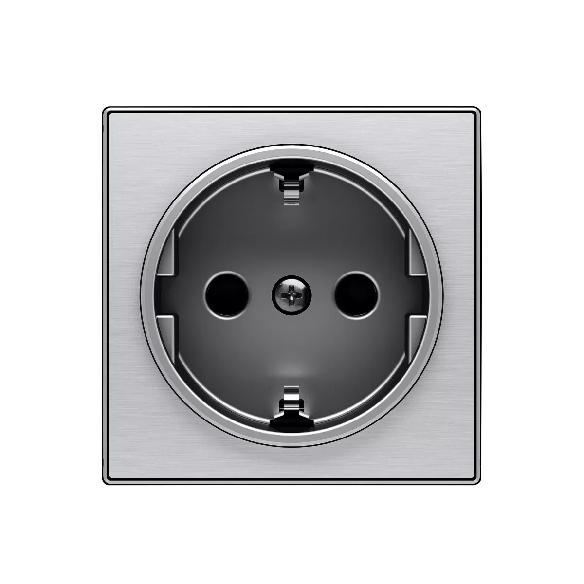 Накладка для розетки SCHUKO SKY нерж. сталь ABB 2CLA858800A1401