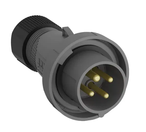 Вилка кабельная Easy&Safe 332EP1W 32А 3P+E IP67 1ч ABB 2CMA101098R1000