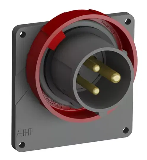 Вилка с прямым фланцем Easy&Safe 216EBU9W 16А 2P+E IP67 9ч ABB 2CMA101260R1000