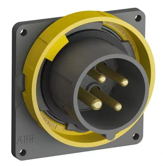 Вилка с прямым фланцем Easy&Safe 316EBU4W 16А 3P+E IP67 4ч ABB 2CMA101262R1000