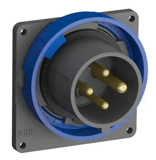 Вилка с прямым фланцем Easy&Safe 316EBU9W 16А 3P+E IP67 9ч ABB 2CMA101266R1000