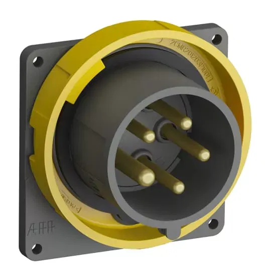 Вилка с прямым фланцем Easy&Safe 416EBU4W 16А 3P+N+E IP67 4ч ABB 2CMA101269R1000